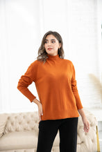 Load image into Gallery viewer, ERIN Turtleneck Sweater: Burnt Orange