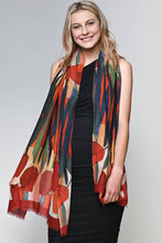 Load image into Gallery viewer, Navita Fine Wool Shawl: Burgundy & Green