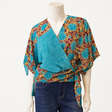 Load image into Gallery viewer, Recycled Silk: Winnie Wrap Top - M/L