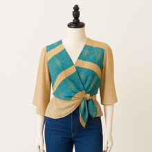 Load image into Gallery viewer, Recycled Silk: Winnie Wrap Top, S/M