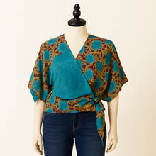 Load image into Gallery viewer, Recycled Silk: Winnie Wrap Top - M/L