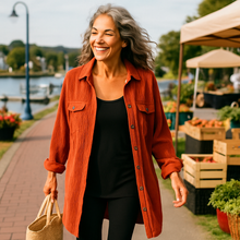Load image into Gallery viewer, Paulina Corduroy Shirt Dress/Duster