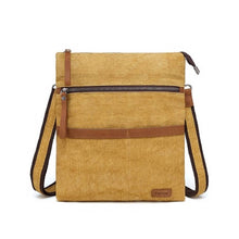 Load image into Gallery viewer, Small Cotton Linen Shoulder Bag, Yellow