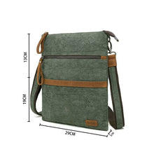 Load image into Gallery viewer, Small Cotton Linen Shoulder Bag, Green