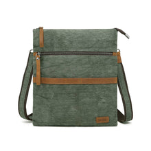 Load image into Gallery viewer, Small Cotton Linen Shoulder Bag, Green