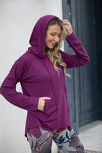 Load image into Gallery viewer, Bamboo Baby French Terry Hoodie: Magenta