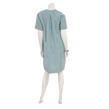 Load image into Gallery viewer, Isabella Split Neck Linen Dress