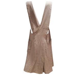 Japanese Apron/Tunic in Natural Stone Washed Linen