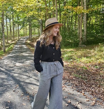 Load image into Gallery viewer, English Bay Pant, Natural Blk Stripes