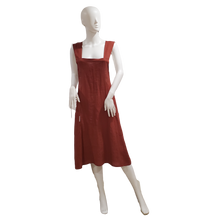 Load image into Gallery viewer, Japanese Apron/Tunic in Sienna Stone Washed Linen