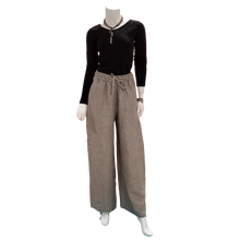 Load image into Gallery viewer, English Bay Pant, Natural Blk Stripes