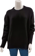 Load image into Gallery viewer, KARLEY: Cashmere &amp; Lambs Wool Maxi Crew Neck Pullover