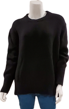 Load image into Gallery viewer, KARLEY: Cashmere & Lambs Wool Maxi Crew Neck Pullover