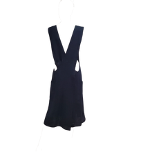 Load image into Gallery viewer, Japanese Apron/Tunic in Navy Stone Washed Linen