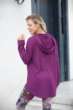 Load image into Gallery viewer, Bamboo Baby French Terry Hoodie: Magenta
