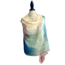 Load image into Gallery viewer, Elegant Watercolor Pastel Scarf Wrap
