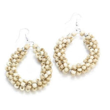 Load image into Gallery viewer, Beaded Loop Earrings: Bronze