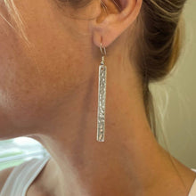 Load image into Gallery viewer, Metal Bar Earring - Silver Colour
