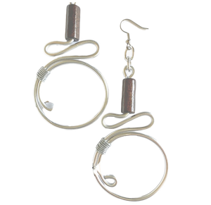WN B317S Made Aluminium Earring: Silver