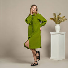 Load image into Gallery viewer, Margo Organic  Linen  Collared Dress