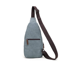 Load image into Gallery viewer, Canvas Sling Bag, Turquoise