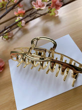 Load image into Gallery viewer, Large Hair Claw Clip, Silver