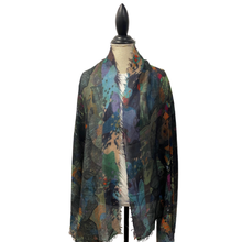 Load image into Gallery viewer, Elegant Wool Silk Blend Scarf - Vibrant Multicolor