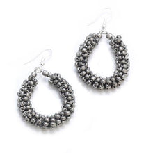 Load image into Gallery viewer, Beaded Loop Earrings: Bronze