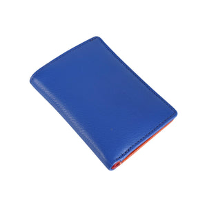 Pocket Card Holder Blue