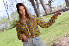Load image into Gallery viewer, Raina Ruffle Front Top :Recycled