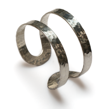 Load image into Gallery viewer, Double Bar Metal Cuff - Silver Colour