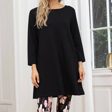 Load image into Gallery viewer, Bamboo French Terry Tunic Black