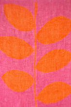 Load image into Gallery viewer, Linen Scarf: Plant Pink/Orange