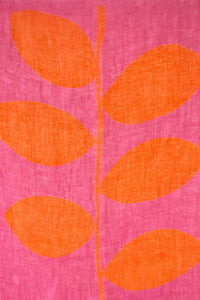 Linen Scarf: Plant Pink/Orange