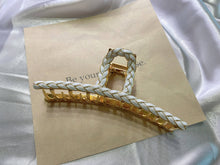 Load image into Gallery viewer, White Braid Hair Clip