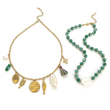Load image into Gallery viewer, Gold Multi Charm Necklace