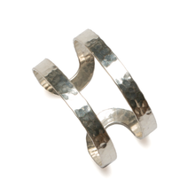 Load image into Gallery viewer, Double Bar Metal Cuff - Silver Colour