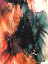 Load image into Gallery viewer, Elegant Wool Silk Abstract Rainbow Scarf
