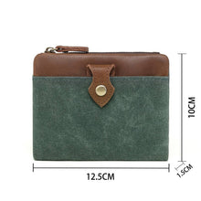 Load image into Gallery viewer, Waxed Canvas Wallet, Black