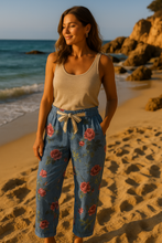 Load image into Gallery viewer, One Size Cassidy Linen Trouser, Light Blue