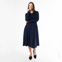 Load image into Gallery viewer, Kinsley Ribbed Bamboo Long Sleeve Dress, Ink