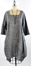 Load image into Gallery viewer, Sarah Linen Dress: Chambray Gray / 1XL/2XL