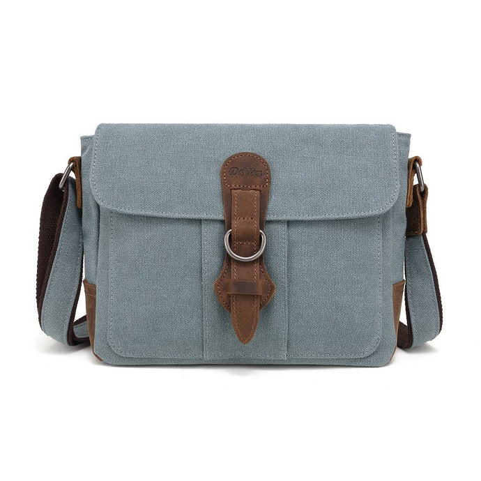 Canvas Shoulder Bag, Turquoise