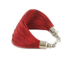Load image into Gallery viewer, Multi Strand Thread Bracelet: Red