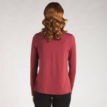 Load image into Gallery viewer, Brandi Funnel-Neck Bamboo, Rosewood
