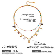 Load image into Gallery viewer, Layered Charm Statement Necklace