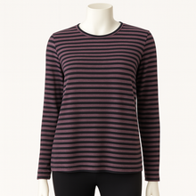 Load image into Gallery viewer, SAVANNAH Linen/Cotton Blend, Long Sleeve Tee, Cinnamon