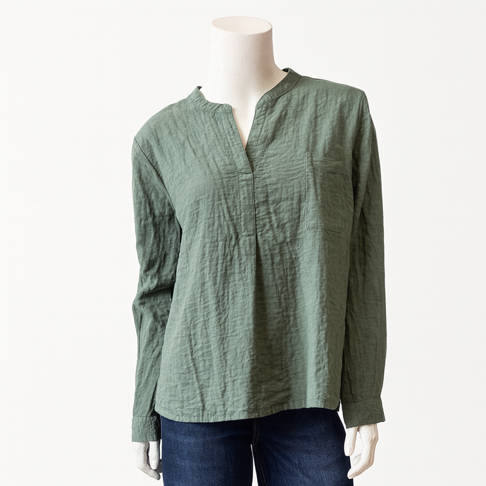 Michelle Front Pleat Top, Sage