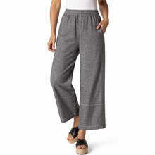 Load image into Gallery viewer, Tillie Seamed Linen Pant, Washed Out Black