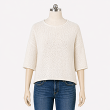 Load image into Gallery viewer, Skipper Cotton Sweater, White